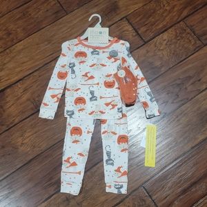 Rabbit moon Halloween bamboo pajamas set